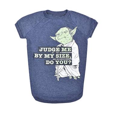 Imagem de STAR WARS Camiseta Para Cães De Yoda Star Wars Para Animais De Estimação | Camisa Para Cães De Cinza Ff11561