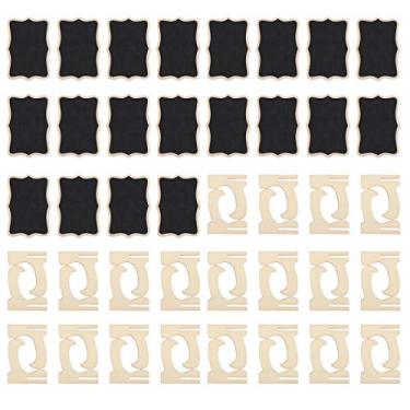 Imagem de Quadro-negro de casamento, mini quadro-negro portátil, etiqueta dobrável multifuncional para cozinha, mini menu de comida, escritório