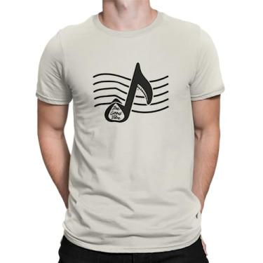 Imagem de Camiseta Camisa The Good Vibe músico Masculina OFF WHITE Tamanho G