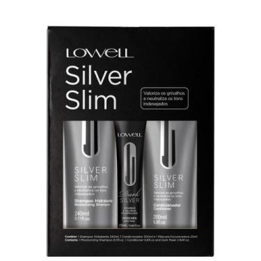 Imagem de Lowell Kit Com Silver Slim Dark Shampoo Hidratante 240ml, Cond 140ml E