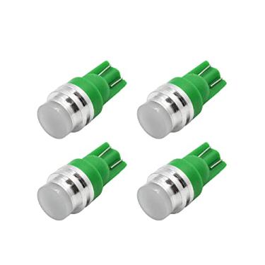 Imagem de Ruiandsion 4 peças T10 168 194 w5w COB lâmpadas LED verdes indicadoras de painel 12V