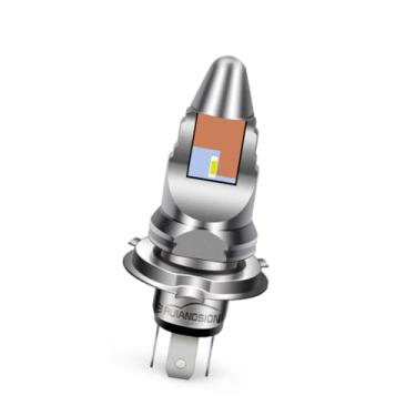 Imagem de Ruiandsion H4 9003 Lâmpada LED para farol de motocicleta DC 8-24V 24W alta potência super brilhante 18000LM 6SMD chips de LED Kit de conversão de feixe alto/baixo (pacote com 1)