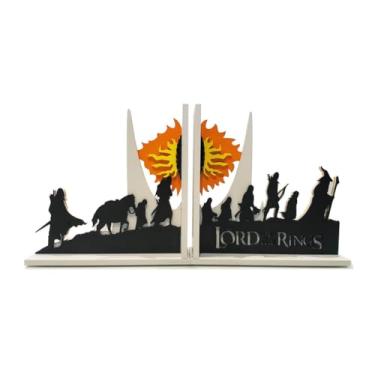 Imagem de Aparador de Livros O Senhor dos Anéis Sociedade do Anel e Olho Sauron