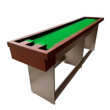 Imagem de Mesa De Sinuca Interna, Mesa De Treinamento De Bilhar Portátil, Pequena Mesa De Prática De Sinuca, Para Casa Iniciante, Fácil De Instalar (Color : Style1, Size : 2.1x0.54m/6.88x1.77ft)