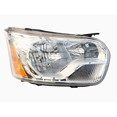 Imagem de Farol de substituição do lado direito do passageiro com acabamento cromado completo para Ford Transit T150 T250 T350 T350HD de 2010 a 2023
