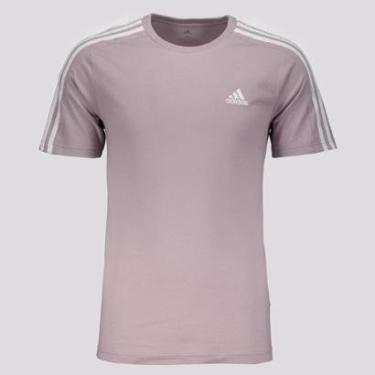 Imagem de Camiseta Adidas 3 Stripes Lilás-Masculino