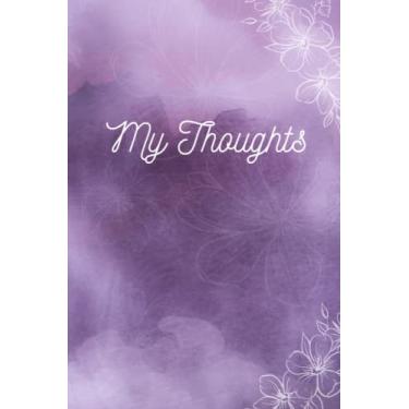 Imagem de My Thoughts: Caderno pessoal forrado em branco fofo