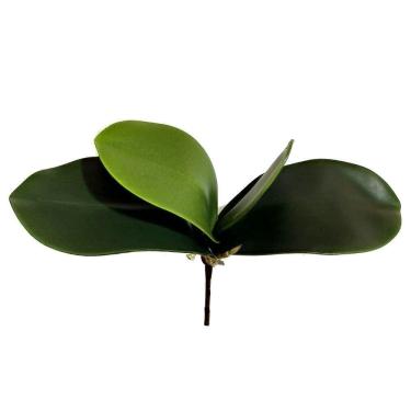 Imagem de Folha Orquidea Artificial Verde 22 Cm - D`rossi
