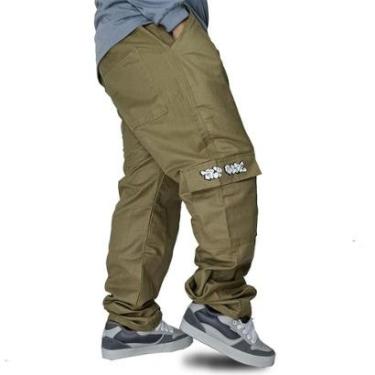 Imagem de Calça Cargo Trip Side RipStop Tag Pixo Cáqui C024-Masculino