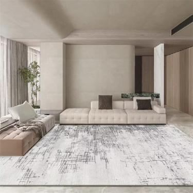 Imagem de Tapetes para sala de estar, cor clara, decoração de quarto, carpete grande, sofá, área, tapete cinza, lavável, tapete de sala, flanela, 1.180 x 250 cm, 71 x 98 pol.