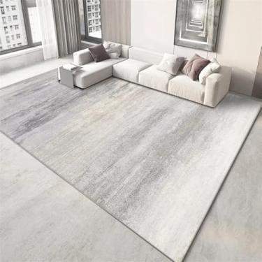 Imagem de Tapetes para sala de estar cor clara decoração do quarto tapete grande sofá área cinza tapete lavável tapete de estar, flanela 7,60 x 90 cm 23,6 x 35,4 pol.