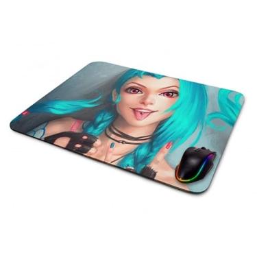 Imagem de Mouse pad Gamer League Of Legends Jinx