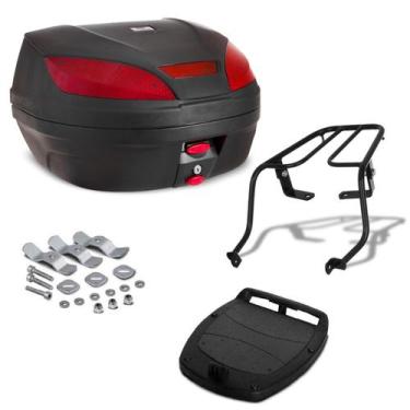 Imagem de Baú Bauleto 52 Litros Com Bagageiro Moto Xtz 125 2003 Até 2016 Pro Tor