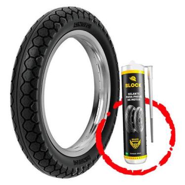 Imagem de Kit Pneu Biz Win Pop Jet 80/100-14 Pd29 Rinaldi + Vacina - Rinaldi + B