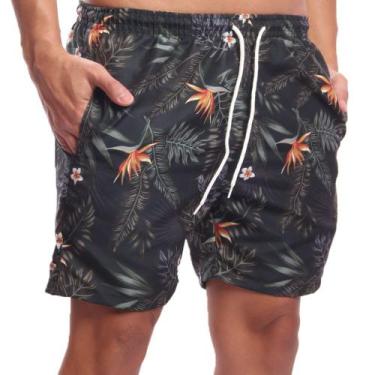 Imagem de Shorts Estampado estilo Mauricinho - Ox Silver, Masculino, GG, Laranja