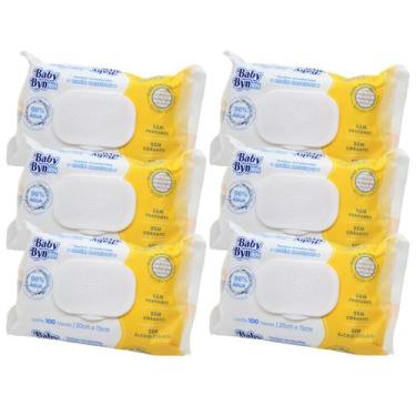 Imagem de Kit 6 Lenços Umedecidos Baby Byn RN Recém Nascido Toalhinhas