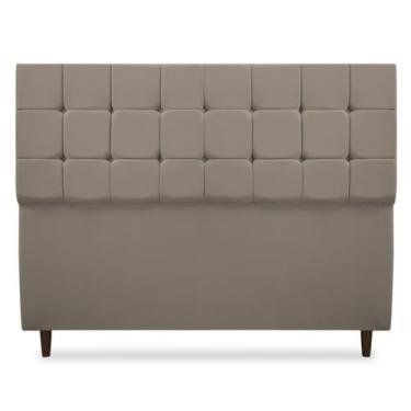 Imagem de Cabeceira Giovana King 195cm Suede - SRJ Moveis, Capuccino