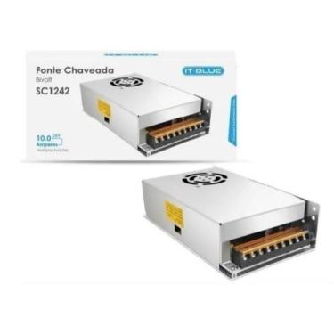 Imagem de Fonte Chaveada Estabilizada 24V 10A 240W Bivolt - It Blue