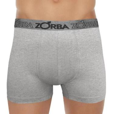 Imagem de Cueca Boxer Suporte Anatômico Zorba 667 Algodão, Mescla claro, M