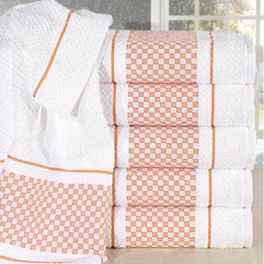 Imagem de Pano de Copa Dohler Jacquard Vitoria, Laranja, 45x70cm