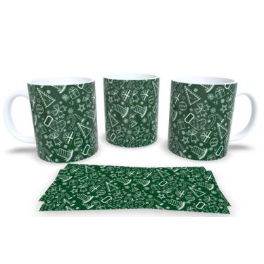 Imagem de Canecas de Porcelana Personalizadas Natal 3 - Estampa Sublimada, Mod.5