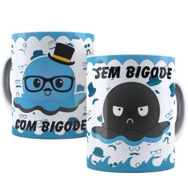 Imagem de Canecas de Porcelana Branca Personalizadas Polvo do Humor - Estampa Su