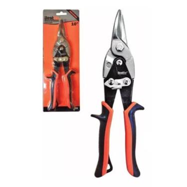 Imagem de Tesoura Para Chapa Tipo Aviação Corte Reto. 10 Polegadas. - Bestfer