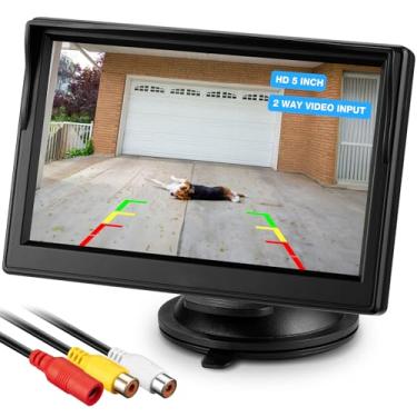 Imagem de Chuanganzhuo Tela de Monitor de Visão Traseira Colorida para Carro, 5 ''Tft Lcd para Estacionamento, Câmera de Backup com 2 Suportes Opcionais, Monitor Apenas (5 Polegadas)