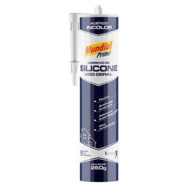 Imagem de Adesivo De Silicone Conteúdo 260 Gramas Incolor - Mundial Prime