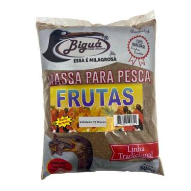 Imagem de Massa Para Pesqueiro em Pó Vermelha Frutas 500g Biguá Pesca