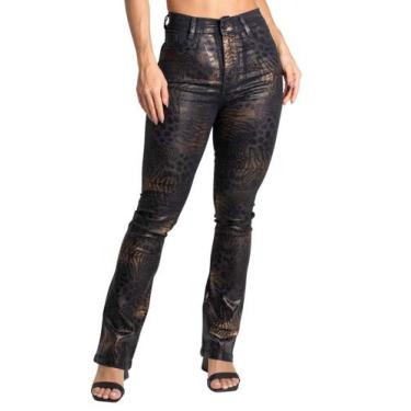Imagem de Calça Sarja Sawary Boot Cut - 277404 Preto, 38, Preto