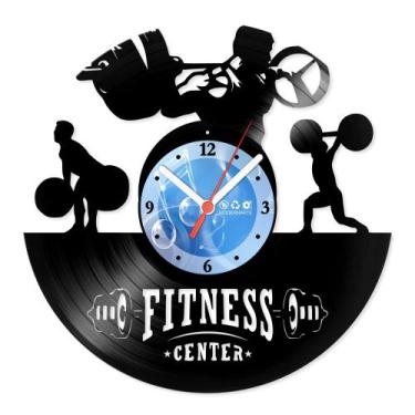 Imagem de Relógio De Parede Disco Vinil Esportes - Fitness Center - VES-169 - Mo