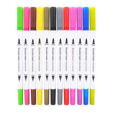 Imagem de Brush pen 12 cores - NoBrand