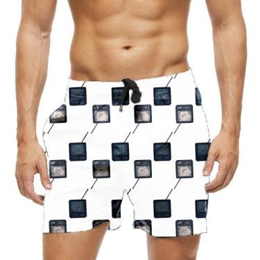 Imagem de Short Praia Shorts Banho Bermuda Verão Televisão Antena Televisor 1484