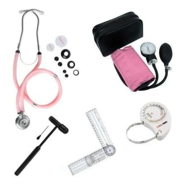 Imagem de Kit Acadêmico Para Estagio De Fisioterapia Completo - Premium,  Rosa