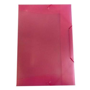 Imagem de Pasta Aba Elástico Organizadora Oficio Soft Polibras, Rosa