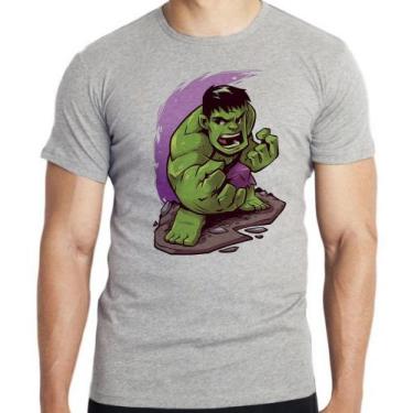 Imagem de Camiseta Hulk Blusa criança infantil juvenil adulto camisa todos taman