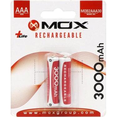 Imagem de Pilha Mox AAA Recarregavel 3000MAH MOB2AAA30 (2 Unidades)
