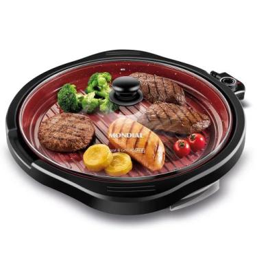 Imagem de Grill Mondial Cook & Grill 40 Red G-03 - 1270W - 220V - Preto, 220V