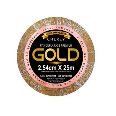 Imagem de Fita para Prótese Capilar GOLD Dupla Face 2.54mm x 25m - Cherey