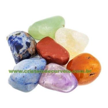 Imagem de Kit 7 Chakras Pedras Naturais Verdadeiras Jaspes, Quartzos.. - Cristai