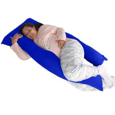 Imagem de Travesseiro Gigante Happy Line 150 x 70 cm, Azul