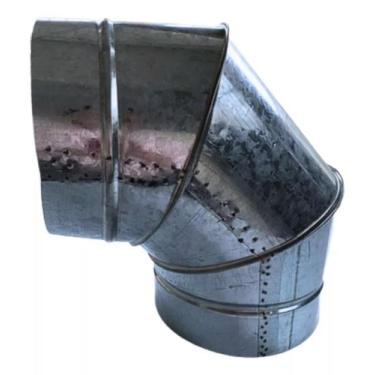 Imagem de Curva Cotovelo 25CM 90 Galvanizado - Abril Coifas
