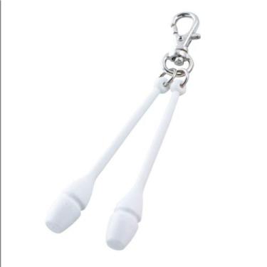 Imagem de Chaveiro Chacott Mini Maça Ginastica Rítmica, Unico, Branco