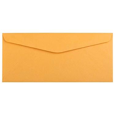 Imagem de JAM PAPER Envelopes comerciais de negócios #10 - 10 x 9 1/2 - marrom Kraft Manila - pacote com 100