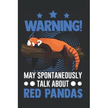Imagem de Notebook With Red Panda: May Spontaneously Talk About Red Pandas / 6x9 Inches / 120 graph Sites