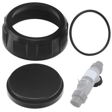 Imagem de BERPSE Tampa de limpeza de células de sal R0523000 | Compatível com Zodiac Jandy série CS/DEV/CV/CL, conjunto de tampa de drenagem de filtro de piscina para filtros de piscina/spa DE/cartucho