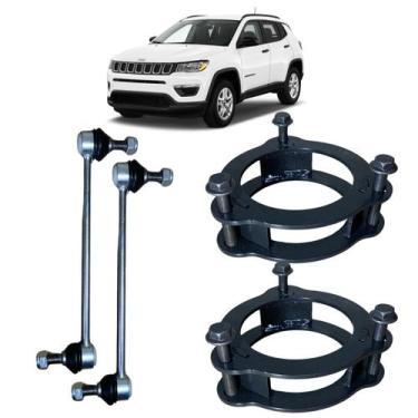 Imagem de Kit Lift Dianteiro Completo 4cm Jeep Compass - Borfix