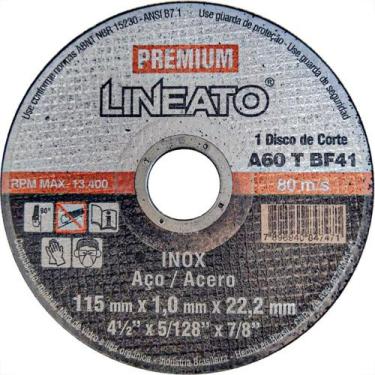 Imagem de Disco Aco Inox Itambe 4.1/2''X5/128''X7/8'' Lineato - Fino 1,0Mm