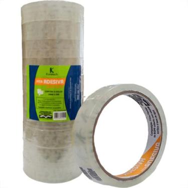 Imagem de Fita Adesiva Embalagem Koretech Transparente 24Mm X 45M - Kit C/10 Pec